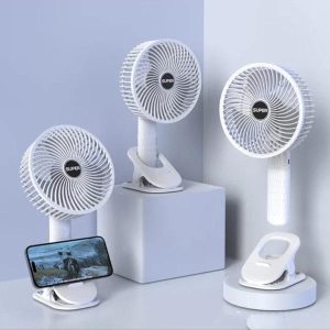 Portable Fan Usb Rechargeable 3-gears Wireless Electric Hand Fan (random Color)